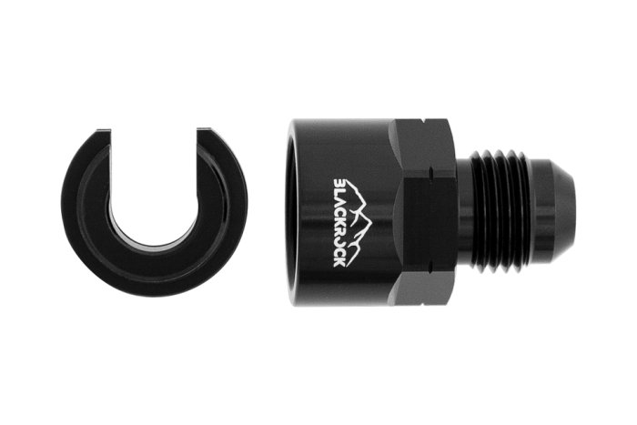 Фитинг AN-06 - 3/8" (9,5mm) быстросъём, прямой мама, BLACKROCK LAB L06-380-F201BK