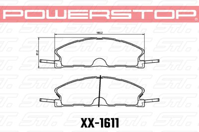 Колодки тормозные 23-1611 PowerStop Z23 передние Ford Explorer AWD 2010-2019