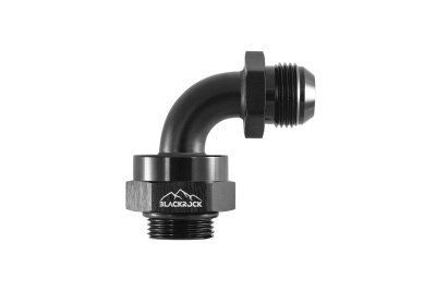 Адаптер П AN08 - П M22 x 1,5 mm, 90°, алюминий , BLACKROCK LAB, AN08-090-M22BK