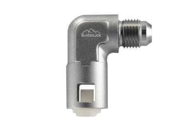Фитинг AN-06 - 3/8&quot; (9,5mm) быстросъём, 90° мама, BLACKROCK LAB L06-380-F090