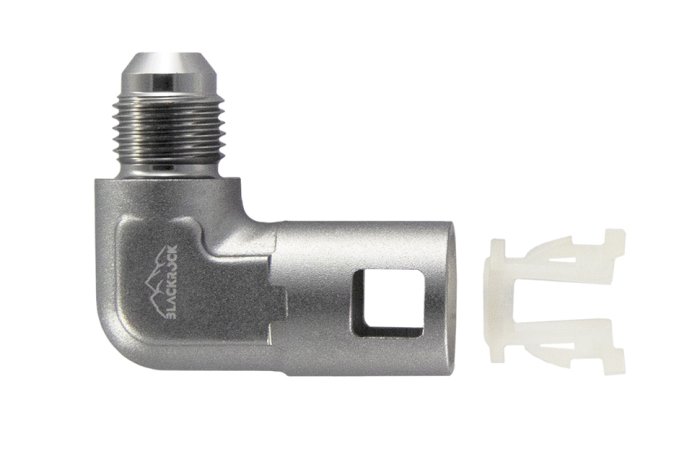 Фитинг AN-06 - 3/8" (9,5mm) быстросъём, 90° мама, BLACKROCK LAB L06-380-F090