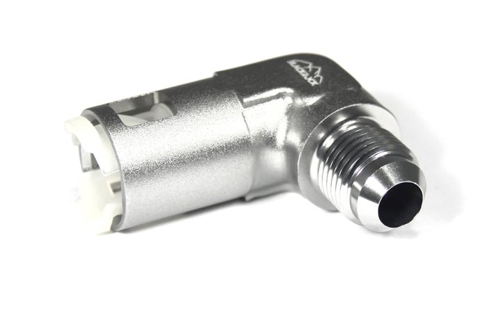 Фитинг AN-06 - 3/8" (9,5mm) быстросъём, 90° мама, BLACKROCK LAB L06-380-F090