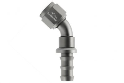 - 10 AN (10AN AN10) фитинг 45° PUSH FIT серия BLACKROCK LAB P10-045-7Ti