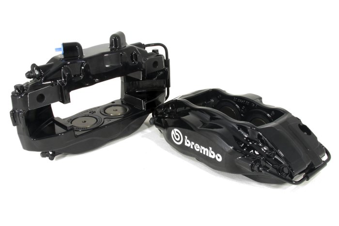 Комплект суппортов 2 шт. ЧЕРНЫЕ, Brembo 4 поршня: 40mm - 44mm