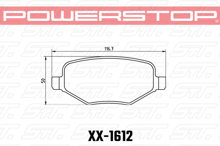 Колодки тормозные 23-1612 PowerStop Z23 задние Ford Explorer AWD 2010-2019