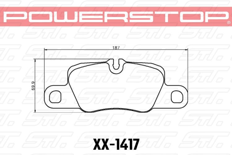 Колодки тормозные 26-1417 PowerStop Z26 задние 911 (991) Carrera 2011-> Panamera 2009->