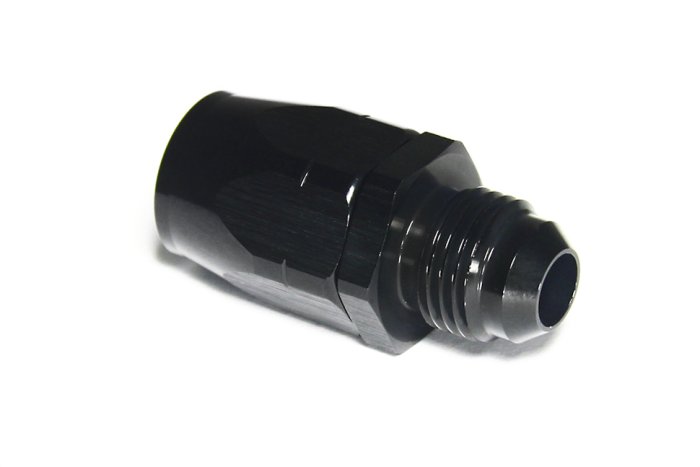 - 6 AN (6AN AN6) фитинг прямой ПАПА, BLACKROCK LAB ЧЁРНЫЙ, A06-001-MA6BK