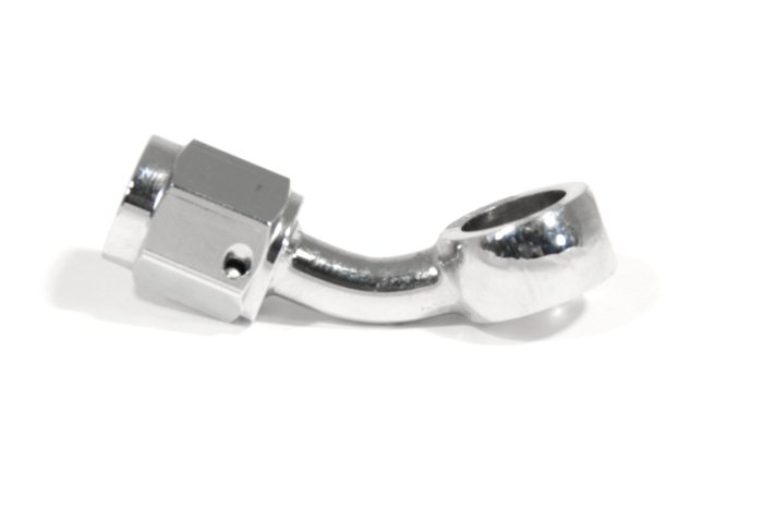 Фитинг banjo d10 mm, 45°, под резьбу AN-03 хром MCHD-005, Goodridge