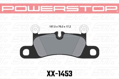 Колодки тормозные 26-1453 PowerStop Z26 задние PORSCHE CAYENNE 92A, TOUAREG 7P5 2010-&gt;