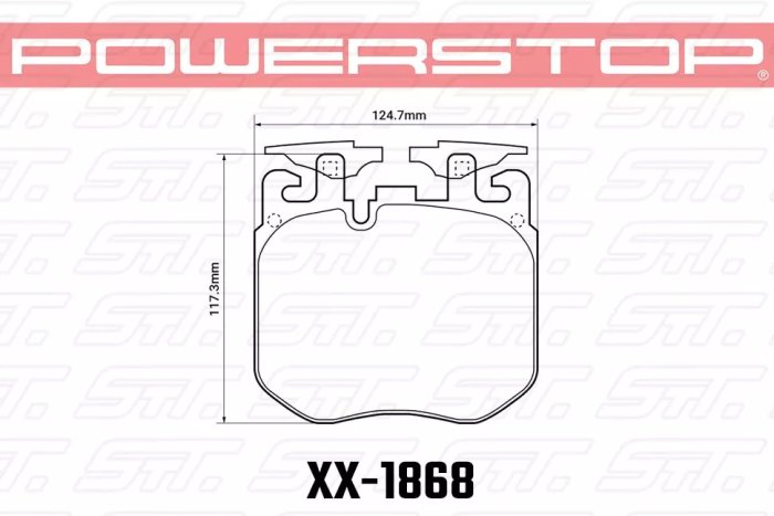 Колодки тормозные 36-1868 PowerStop Z36 передние BMW X5 G05; 3 G20, 5 G30, M Performance