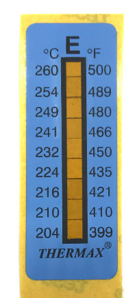 Термоиндикатор THERMAX-E самоклеющийся 1 шт. 204°С - 260°С