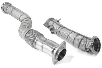 Приемная труба (даунпайп) термоэкран HEATSHIELD BMW-DP-3458 BlackRock Lab BMW S58; M3 G80; M4 G82