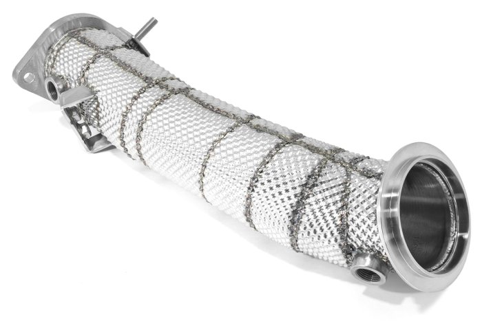 Приемная труба (даунпайп) термоэкран HEATSHIELD BMW-DP-3458 BlackRock Lab BMW S58; M3 G80; M4 G82