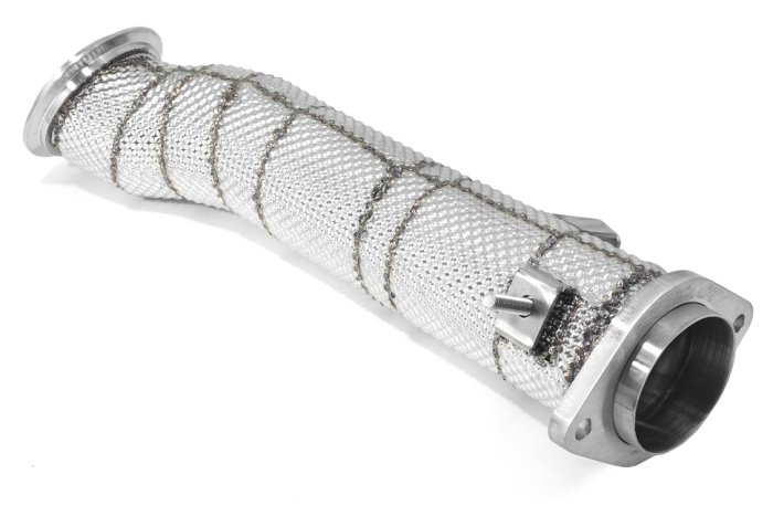 Приемная труба (даунпайп) термоэкран HEATSHIELD BMW-DP-3458 BlackRock Lab BMW S58; M3 G80; M4 G82