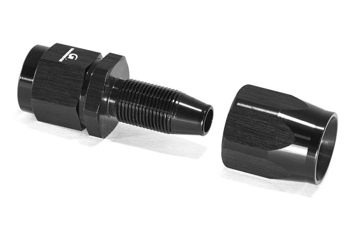 - 6 AN (6AN AN6) фитинг прямой, черный Goodridge 1136-0106BK