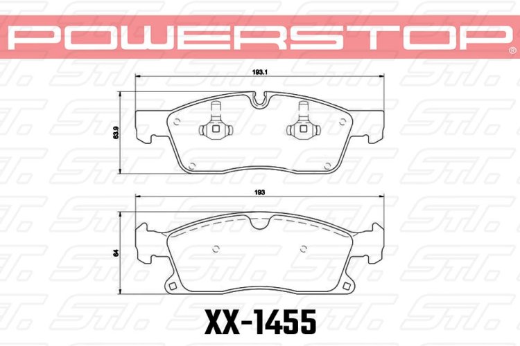 Колодки тормозные 26-1455 PowerStop Z26 передние Jeep Grand Cherokee WK2/Dodge Durango 2