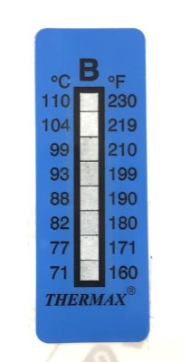 Термоиндикатор THERMAX-B самоклеющийся 1 шт. 71°С - 110°С