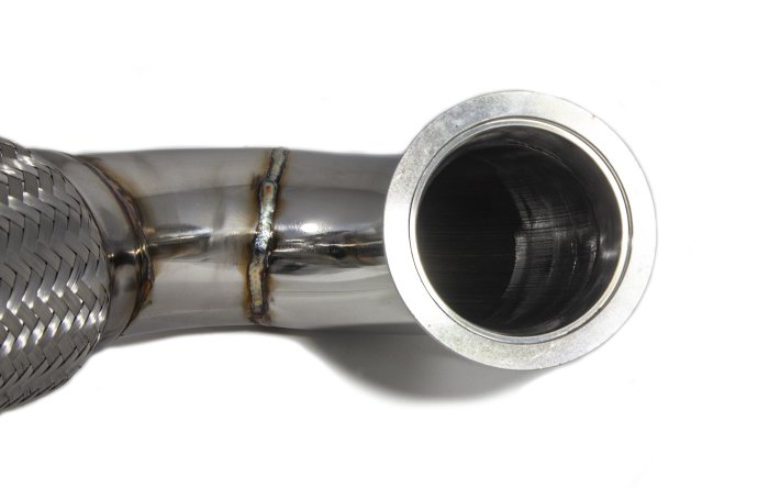 Приемная труба (даунпайп) VW-DP-0222 BlackRock Lab VAG 1.8, 2.0 TSI MQB передний привод 