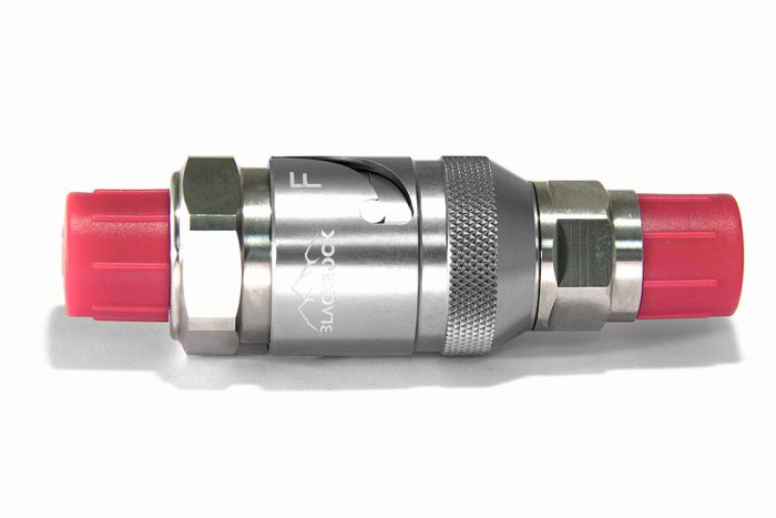 Быстросъёмный разъём П AN10 - П AN10, корпус AN-12, титан, BLACKROCK LAB, QDC-10T