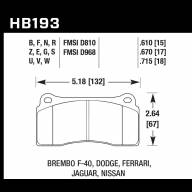 Колодки тормозные HB193D.610 HAWK ER-1 - Колодки тормозные HB193D.610 HAWK ER-1