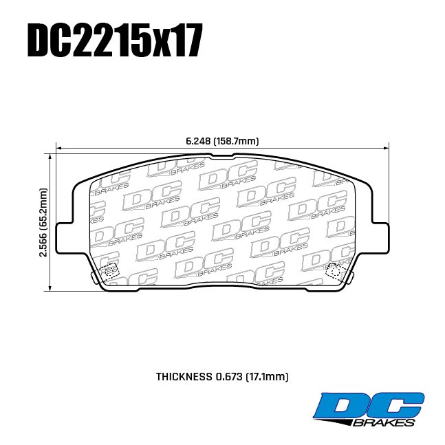 Колодки тормозные DC2215R17 DC Brakes Street HD+, перед KIA SORENTO; HYUNDAI SANTA FE; PALISADE