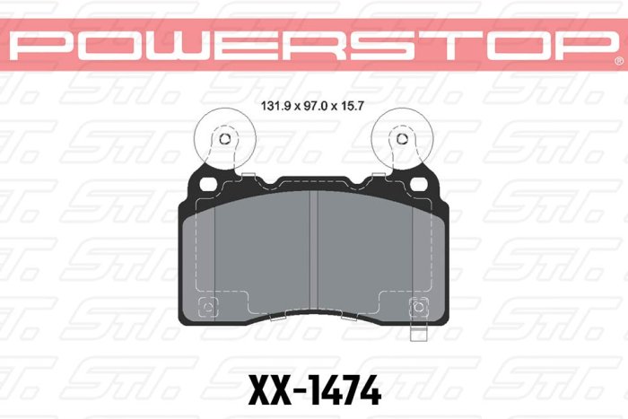 Колодки тормозные 26-1474 PowerStop Z26 перед TESLA S; Corvette 2014-> ; Camaro 2010->