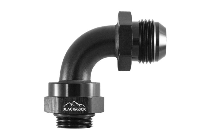 Адаптер П AN12 - П M22 x 1,5 mm, 90°, алюминий , BLACKROCK LAB, AN12-090-M22BK