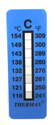 Термоиндикатор THERMAX-C самоклеющийся 1 шт. 116°С - 154°С