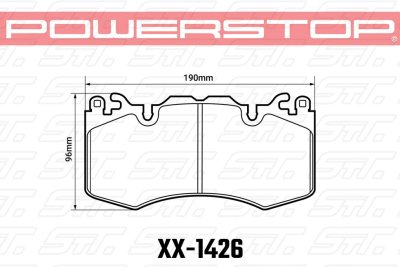 Колодки тормозные 26-1426 PowerStop Z26 передние RANGE ROVER SPORT; IV; колесо 20" Brembo