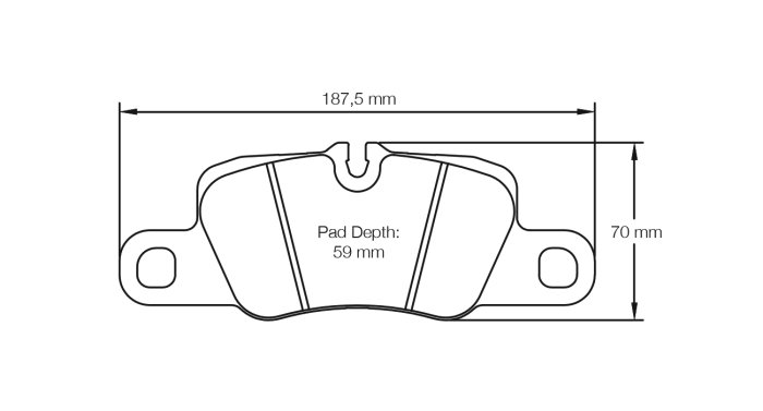 Колодки тормозные 4909-RSL1 PAGID RSL1 (HB807) задние 911 (991, 992) Carrera 2011-> 