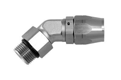 - 10 AN (10AN AN10) фитинг 45°, П ORB AN10, кованый, BLACKROCK LAB A10-045-ORB10Ti