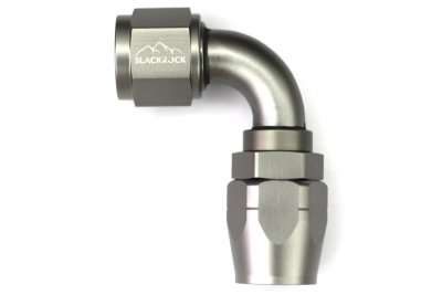 - 10 AN (10AN AN10) фитинг 90°, 20 серия Cutter Style, BLACKROCK LAB A10-090-2Ti