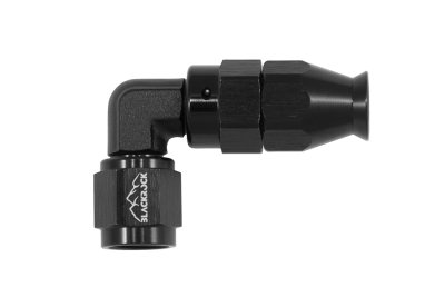 - 4 AN (4AN AN4) фитинг 90° D-04 60 серия BLACKROCK LAB T04-090-6BK под тефлоновый шланг