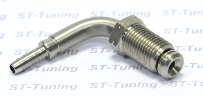 Фитинг папа M10*1 под прямой и обратный конус, 90°, крутящийся, D-03 нержсталь S445-9031С, Goodridge