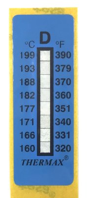 Термоиндикатор THERMAX-D самоклеющийся 1 шт. 160°С - 199°С