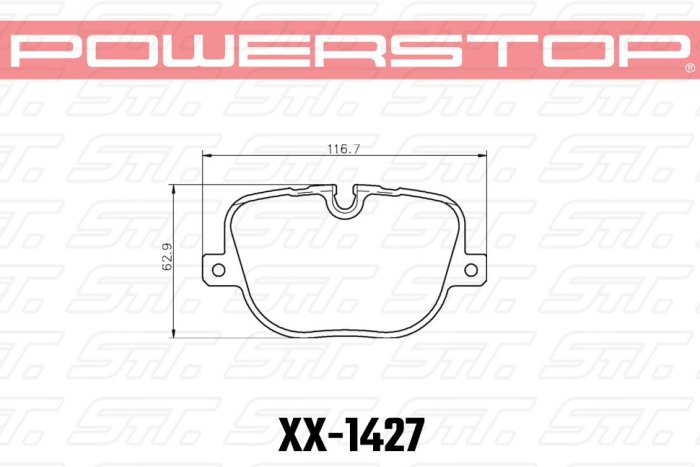 Колодки тормозные 26-1427 PowerStop Z26 задние Range Rover Supercharged/Sport 2010-2013