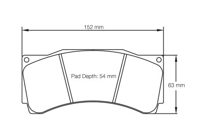 Колодки тормозные 1539-RSL1 PAGID RSL1 AP Racing CP9668; толщина 25mm