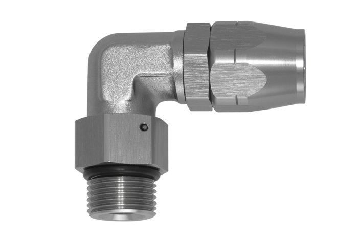 - 10 AN (10AN AN10) фитинг 90°, П ORB AN10, кованый, BLACKROCK LAB A10-090-ORB10Ti