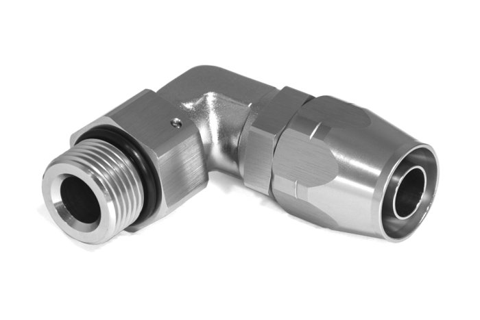 - 10 AN (10AN AN10) фитинг 90°, П ORB AN10, кованый, BLACKROCK LAB A10-090-ORB10Ti