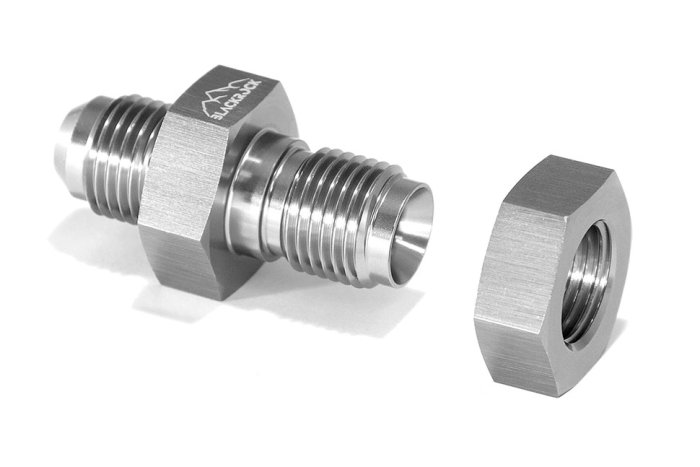 Адаптер П AN06 проходной для топливного бака, алюминий, BLACKROCK LAB, AN931-06