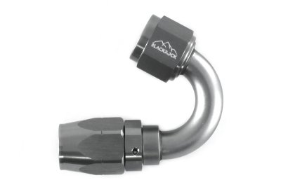 - 8 AN (8AN AN8) фитинг 150°, 20 серия Cutter Style, BLACKROCK LAB A08-150-2Ti
