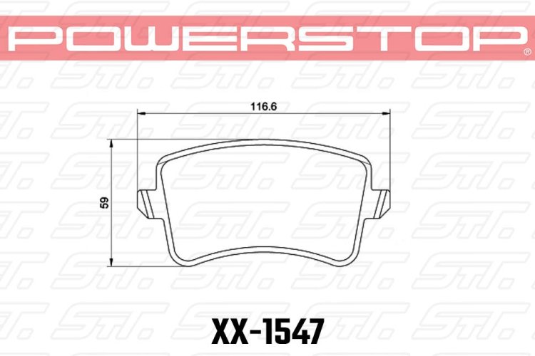 Колодки тормозные 26-1547 PowerStop Z26 задние AUDI RS5; RS7; S7; S6; PORSCHE MACAN