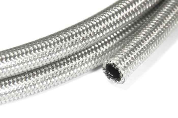 Армированный шланг AN-04/D-04, 600 серия Teflon, прозрачная силиконовая оплетка, 600-04CL Goodridge