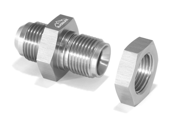 Адаптер П AN10 проходной для топливного бака, алюминий, BLACKROCK LAB, AN931-10