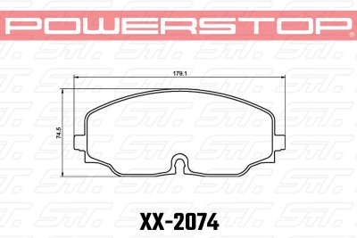 Колодки тормозные 17-2074 PowerStop Z17 передние VW ATLAS; TERAMONT