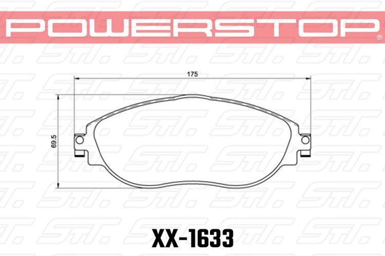 Колодки тормозные 26-1633 PowerStop Z26 перед VW GOLF VII; Tiguan; A3 8V; Octavia