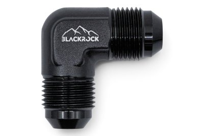 Адаптер П AN08 - П AN08, 90°, алюминий , BLACKROCK LAB, AN821-08BK