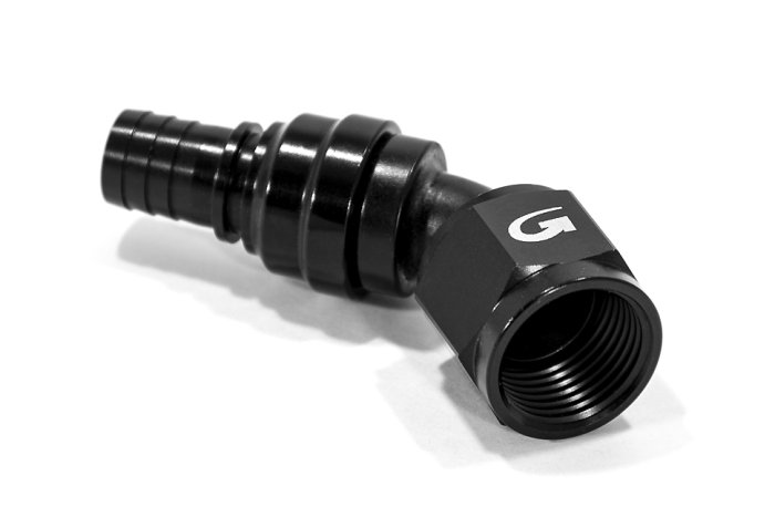 - 8 AN (8AN AN8) фитинг 45°, под опрессовку G-Flex Goodridge 7746-08