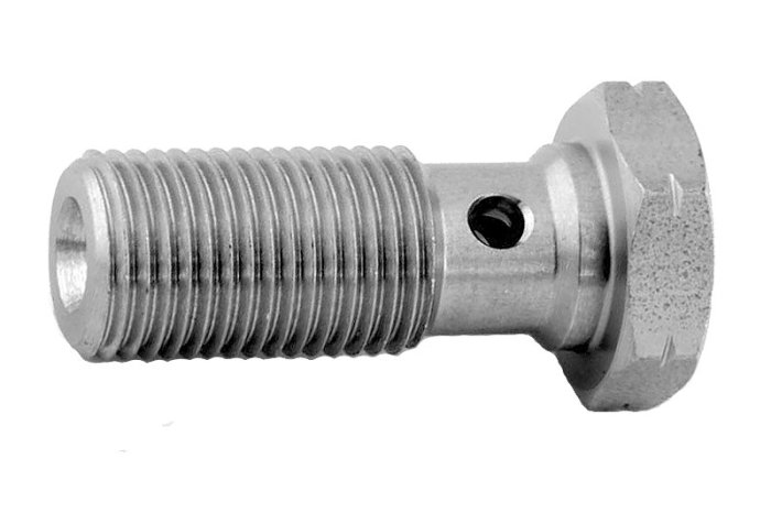 Болт (штуцер) для banjo M10x1 L=25mm нерж сталь, Goodridge 992-03-31LC
