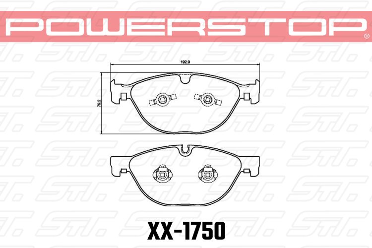 Колодки тормозные 23-1750 PowerStop Z23 передние JAGUAR F-TYPE X152